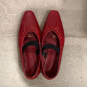 Elegant Red Women's Shoes，real leather , very comfortable and so stylish